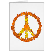 Peace Love Soccer Greeting Card