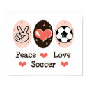 Peace Love Soccer Poster posters by SportyTeesGifts Peace Love Soccer Poster posters