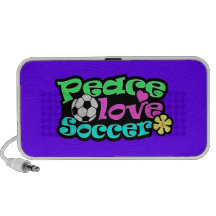 Peace, Love, Soccer; Retro Mp3 Speakers