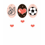 Peace Love Soccer T shirt