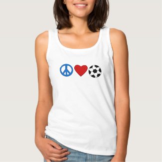 Peace Love Soccer Tank Top