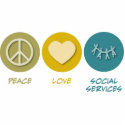 Peace Love Social Services photo sculptures by 1000suns Peace Love Social Services photo sculptures