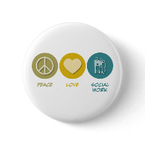 Peace Love Social Work Pin