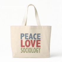 Peace Love Sociology bags by TeeShirtsTShirts Peace Love Sociology bags