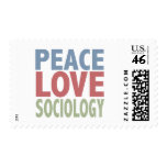 Peace Love Sociology Stamps