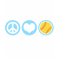 Peace Love Softball t-shirts