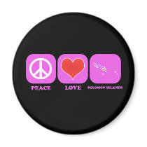 Peace Love Solomon Islands magnets by coolcountry Peace Love Solomon Islands magnets