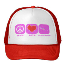 Peace Love Solomon Islands Mesh Hat