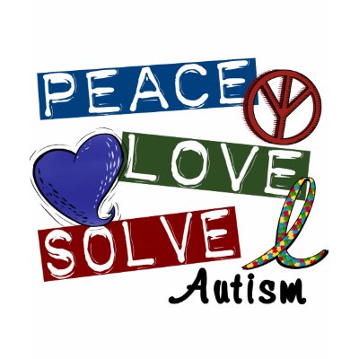 PEACE LOVE SOLVE AUTISM Tee