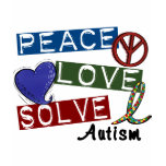 PEACE LOVE SOLVE AUTISM SHIRT