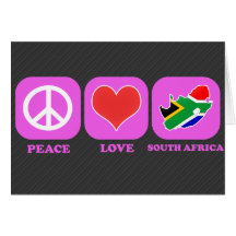 Peace Love South Africa Card