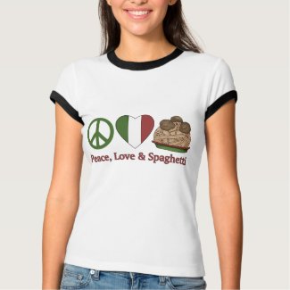Peace, Love & Spaghetti shirt