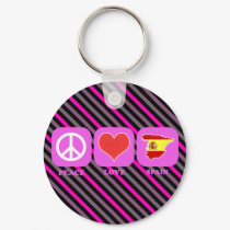 Peace Love Spain keychains