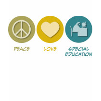 Peace Love Special Education t-shirts by 1000suns Peace Love Special Education t-shirts