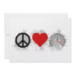 Peace Love Speed  Emblem 3 Personalized Invite