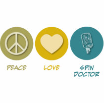 Peace Love Spin Doctor Photo Cutouts