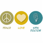 Peace Love Spin Doctor Photo Cutouts