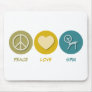 Peace Love Spin Mouse Mats