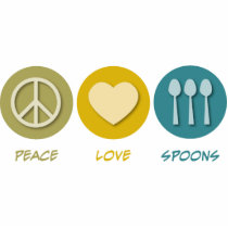 Peace Love Spoons photo sculptures by 1000suns Peace Love Spoons photo sculptures
