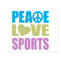 Peace Love Sports Print