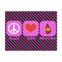 Peace Love Sri Lanka postcards
