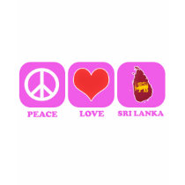 Peace Love Sri Lanka t-shirts by coolcountry Peace Love Sri Lanka t-shirts
