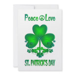 Peace Love St. Patrick's Day Announcements