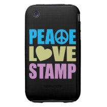 Peace Love Stamp Tough Iphone 3 Covers