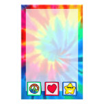 Peace, Love, Stars Stationery Paper