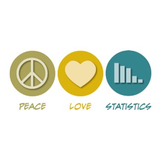 Peace Love Statistics Post Card