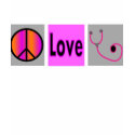 peace love stethoscope t-shirts by gailg1957 peace love stethoscope t-shirts