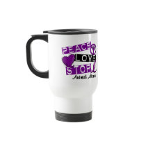 PEACE LOVE STOP Animal Abuse mugs by awarenessgifts PEACE LOVE STOP Animal Abuse mugs