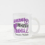 PEACE LOVE STOP Domestic Violence T-Shirts Coffee Mug