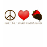 Peace Love Strawberries Tshirt
