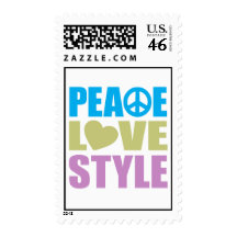 Peace Love Style Postage