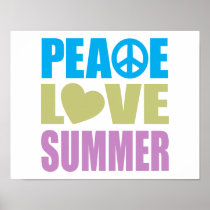 Peace Love Summer Print