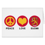 Peace Love Suomi Card
