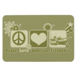 Peace Love Superior Firepower magnets