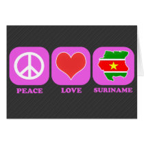 Peace Love Suriname cards by coolcountry Peace Love Suriname cards