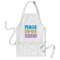 Peace Love Sushi Apron