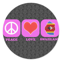 Peace Love Swaziland stickers