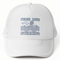 PEACE LOVE SWIMMING hats