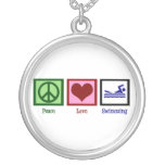 Peace Love Swimming Pendant