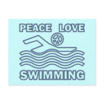 PEACE LOVE SWIMMING postcards