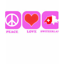 Peace Love Switzerland t-shirts