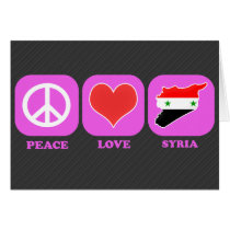 Peace Love Syria cards