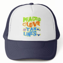 Peace Love Tan Lines Mesh Hat