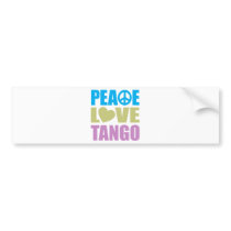 Peace Love Tango Bumper Sticker