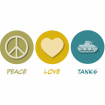 Peace Love Tanks photo sculptures by 1000suns Peace Love Tanks photo sculptures