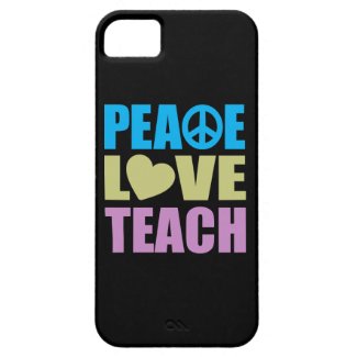 Peace Love Teach iPhone 5 Cover